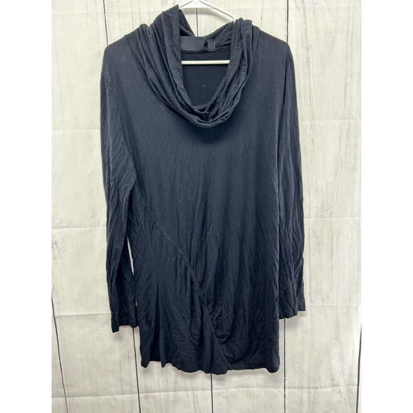Dash by Kardashian Cowl Neck Tissue Ruched Long Sleeve Large - Picture 1 of 2